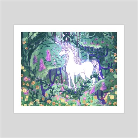 The Last Unicorn, an art print by Uni & Umi - INPRNT