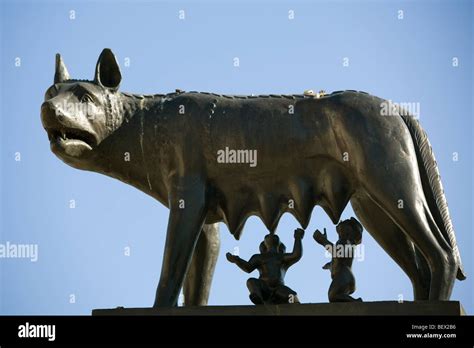 Romania Constanta Romulus & Remus statue Stock Photo, Royalty Free ...