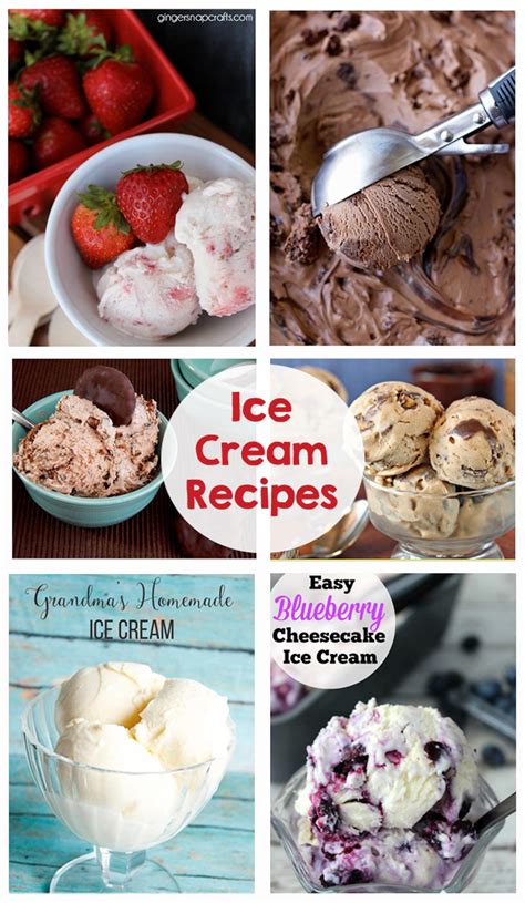 Ice Cream Recipes - The Crafting Chicks