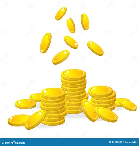 Gold Coins, Vector Royalty Free Stock Image - Image: 27536536