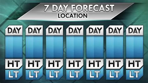 Blank Weather Forecast Template - Printable Word Searches