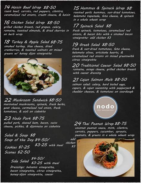 Menu of Nodo in Iowa City, IA 52245