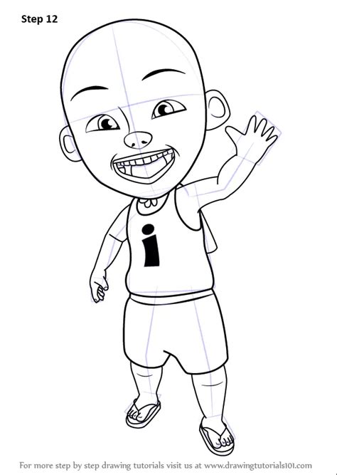 How to Draw Ipin from Upin & Ipin (Upin & Ipin) Step by Step | DrawingTutorials101.com