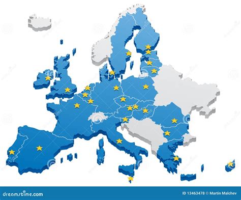 European Union Map Royalty Free Stock Photos - Image: 13463478