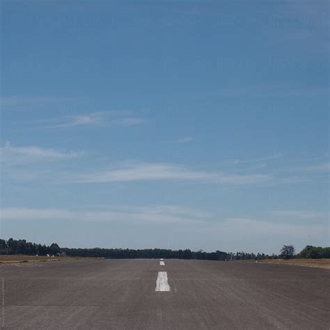 "Small Airport Runway As Seen From The Cockpit At Take-off" by Stocksy ...