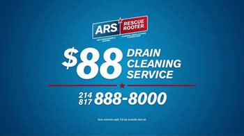 ARS Rescue Rooter Drain Cleaning Service TV Spot, 'Clogged Drains ...