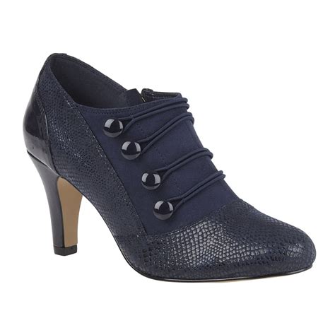 Buy the Lotus ladies’ Pixie shoe boot in navy online