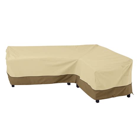 Classic Accessories Veranda Water-Resistant 104 Inch Patio Right-Facing Sectional Lounge Set ...