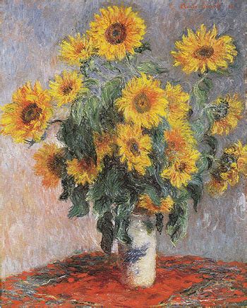 Claude Monet Sunflowers 1880 - Reproduction Oil Paintings