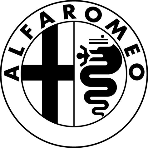 Alfa Romeo Logo Black and White – Brands Logos