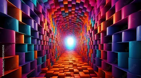 An optical illusion of shifting perspectives, labyrinths and hidden ...