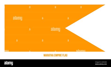 Maratha Empire (1674-1818) Flag Waving Vector Illustration on White ...