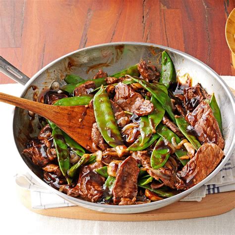 Snow Peas & Beef Stir-Fry Recipe | Taste of Home