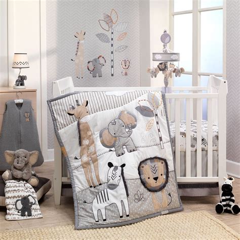 Jungle Safari 6-Piece Baby Crib Bedding Set | Crib bedding sets, Baby crib bedding sets, Baby ...