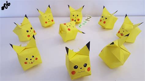 Origami Pokémon de Pikachu ! Des mini astuces de FOLIES !! | Pikachu, Origami simple, Livre origami