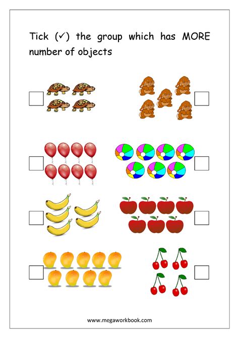 great than or less than 1st grade math worksheet catholic - preschool math worksheets greater ...