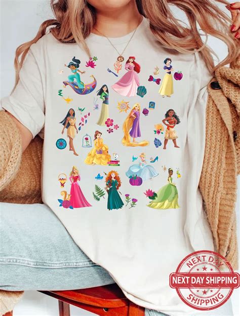 Disney Princess Magical Print T-shirt Disney Family Matching - Etsy