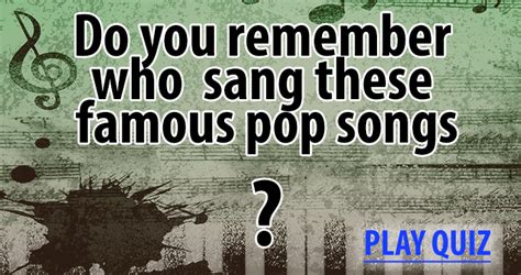 Pop Music Quiz