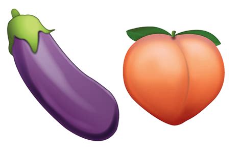Eggplant & Peach Emoji Sticker by Millennial Toasts - White Background - 3"x3" | Eggplant, Emoji ...