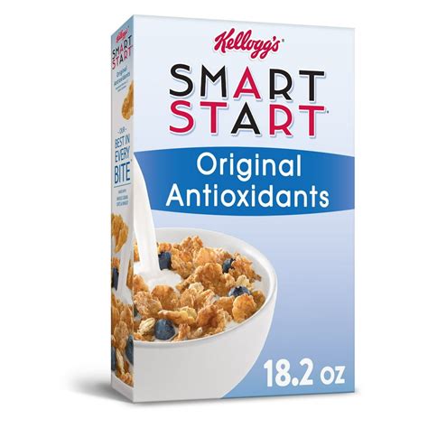 Kellogg's Smart Start Breakfast Cereal, Original Antioxidants, A Good Source of Fiber, 18.2oz ...