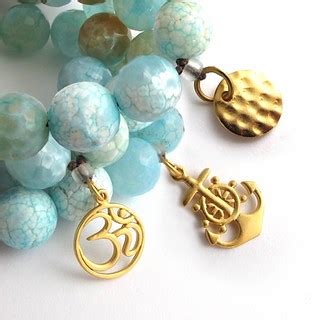 Blue Agate Shamballah Charm Bracelets | Blue Agate stones ar… | Flickr