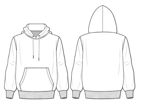 Premium Vector | A white hoodie with a hoodie design