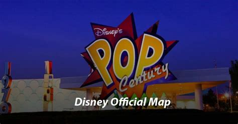 Pop Century Resort Disney World Map