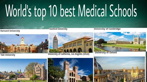 World's top 10 medical schools | medical universities | medical college | - YouTube