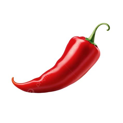 Free Vector Red Chili Pepper Realistic Single Object On Blank White Background, Spicy, Chilli ...