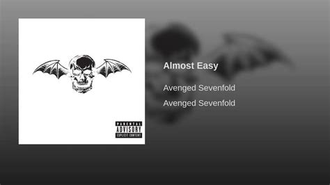 Avenged Sevenfold - Almost Easy | Avenged sevenfold, Afterlife, Dear god