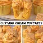 Custard Cream Cupcakes - The Baking Explorer