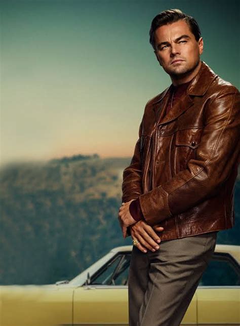 Leonardo DiCaprio Once Upon a Time in Hollywood Leather Jacket ...