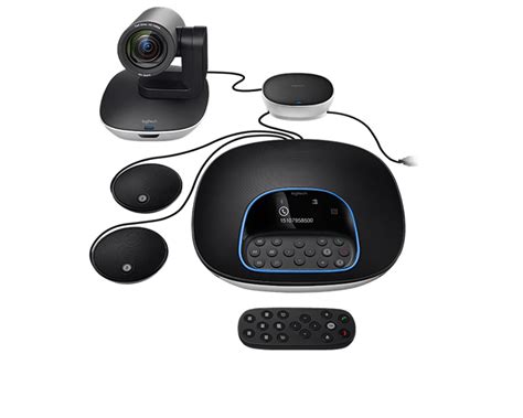 Logitech | Logitech Group Camera | Speakerphone with Expansion Mics ...