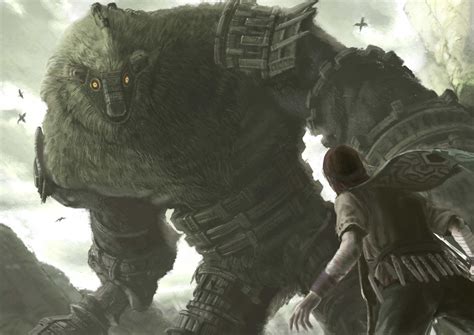 fantasy art, video games, Wander, creature, colossus, Shadow of the ...