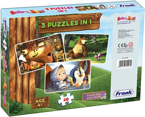 Frank Masha And The Bear 3 Puzzles In 1 – kidzgallery.in