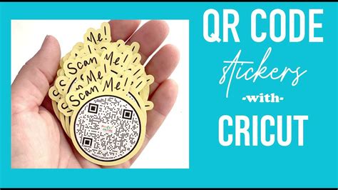 Create a QR Code Sticker with Cricut - YouTube