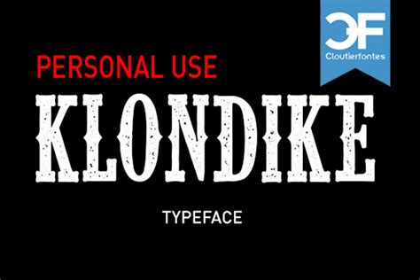 CF Klondike Font | CloutierFontes | FontSpace