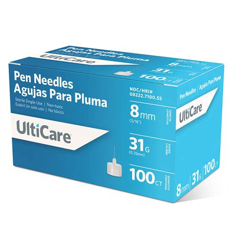 UltiCare Short Pen Needles 31G 8mm 100 Count | ADW Diabetes