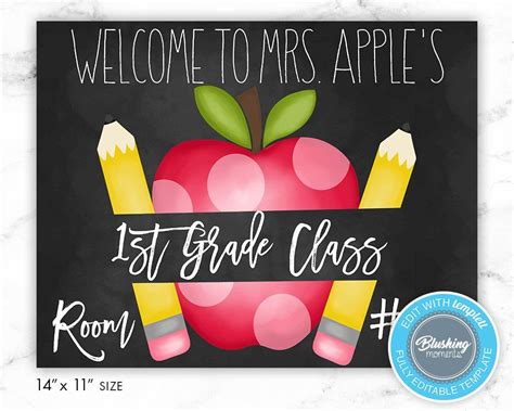 EDITABLE Classroom Sign, Classroom Teacher Sign, Classroom Door Sign ...