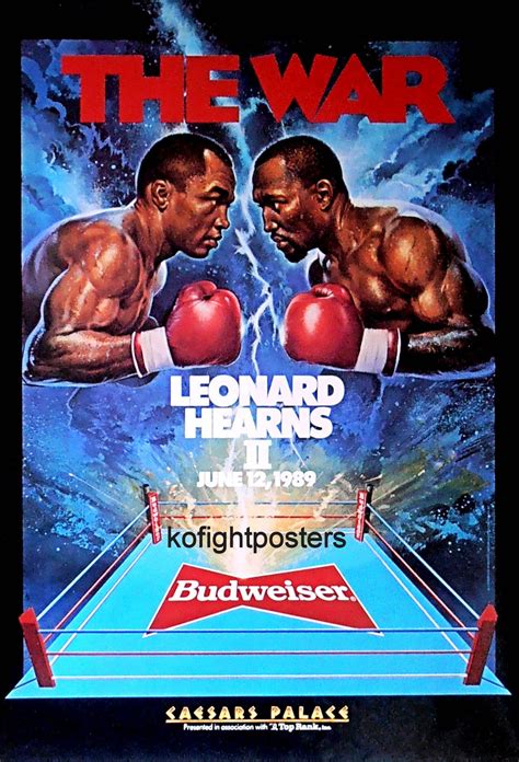 Sugar Ray Leonard vs Thomas Hearns II (1989) - Posters — The Movie ...