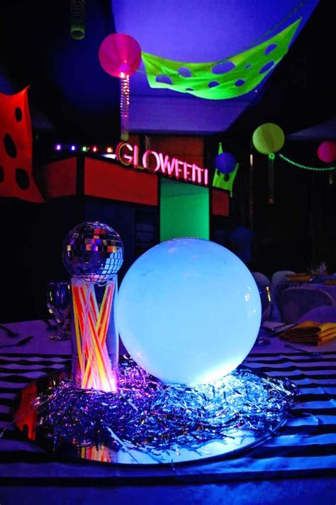 Kara's Party Ideas Glow-in-the-Dark Birthday Party | Kara's Party Ideas