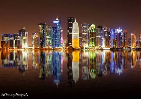 East Mound-Skyline View Doha Qatar | Doha skyline, Skyline view, Doha