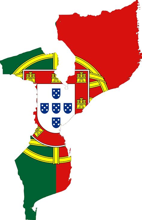 Download Open - Portuguese Mozambique Flag Map - Full Size PNG Image ...