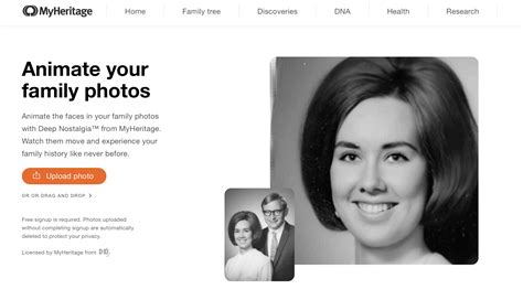 How To Use Deep Nostalgia™ To Animate Family Photos - MyHeritage Knowledge Base