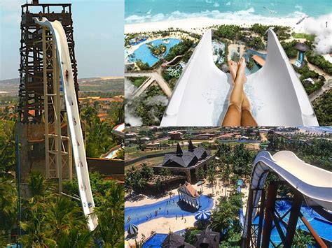 Insano: world's tallest water slide at Beach Park Fortaleza in Brazil