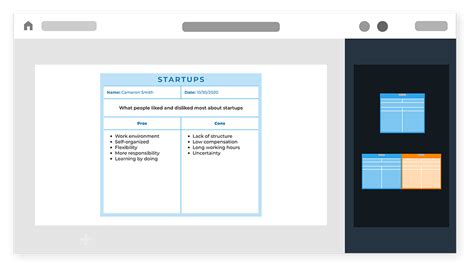 Create a T-Chart Easily With a Drag and Drop | Xara Cloud