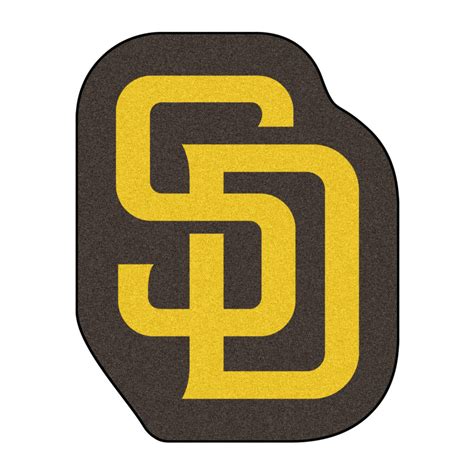 San Diego Padres Navy Mascot Mat - Floor Rug - Area Rug - MLB