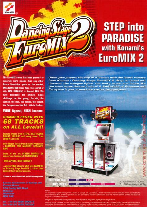 The Arcade Flyer Archive - Video Game Flyers: Dancing Stage Euromix 2, Konami