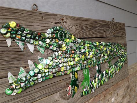 More art from THE White Florida Sun, Mexican Sea PROJECT | Beer cap art, Bottle cap crafts ...