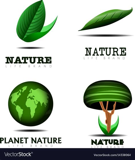 Isolated nature logo Royalty Free Vector Image